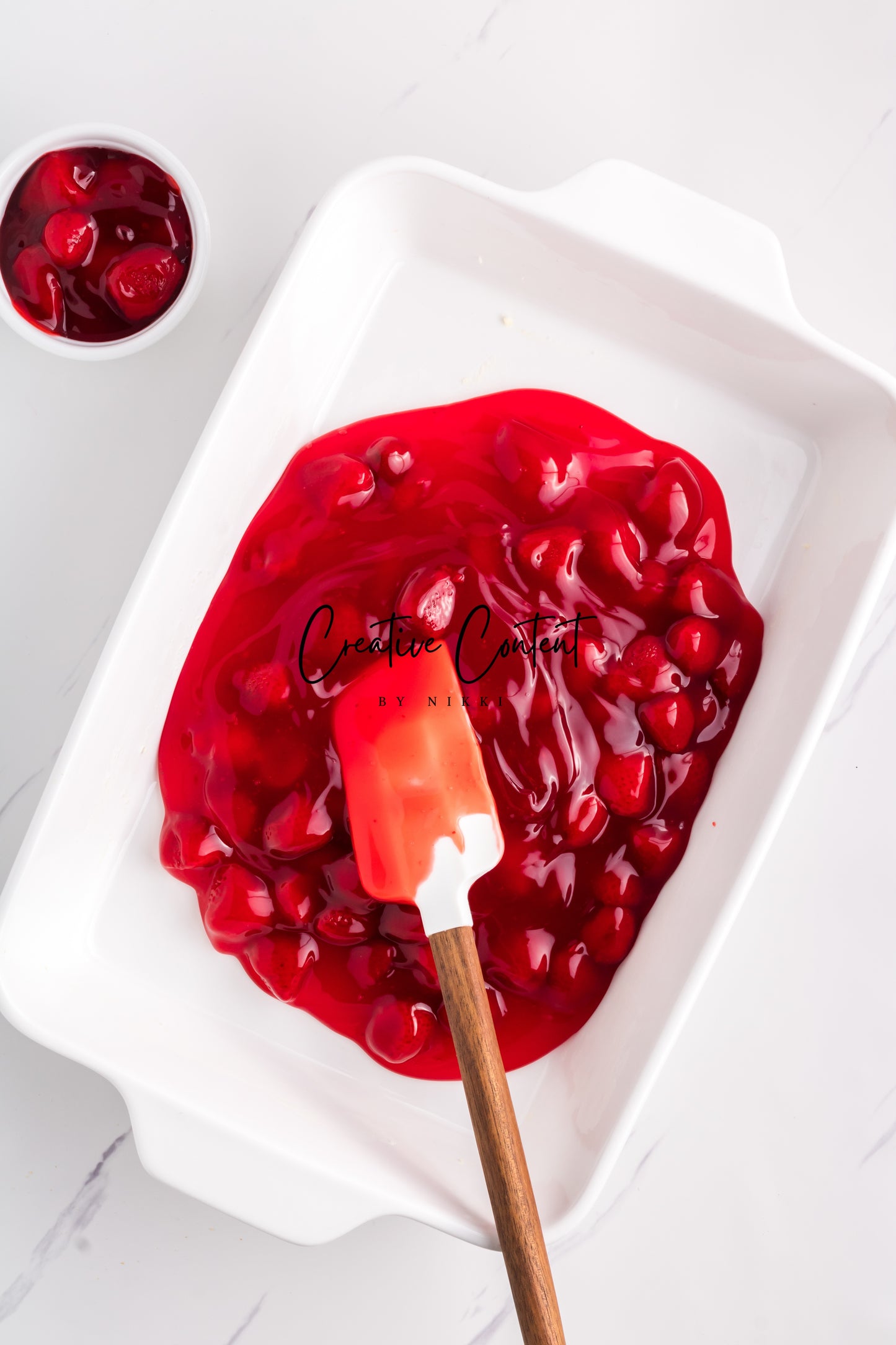 3 Ingredient Strawberry Dump Cake- Set 2 of 2