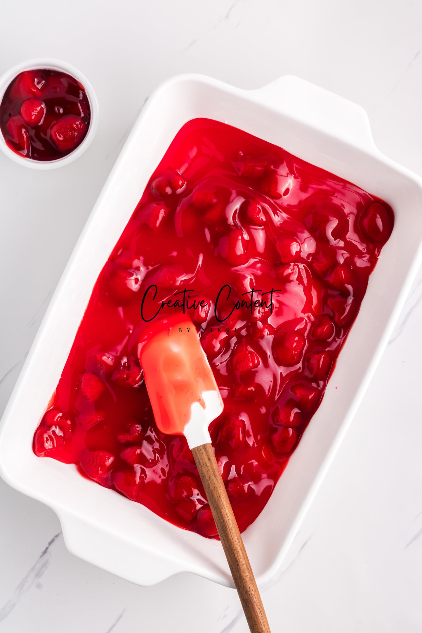 3 Ingredient Strawberry Dump Cake- Set 2 of 2