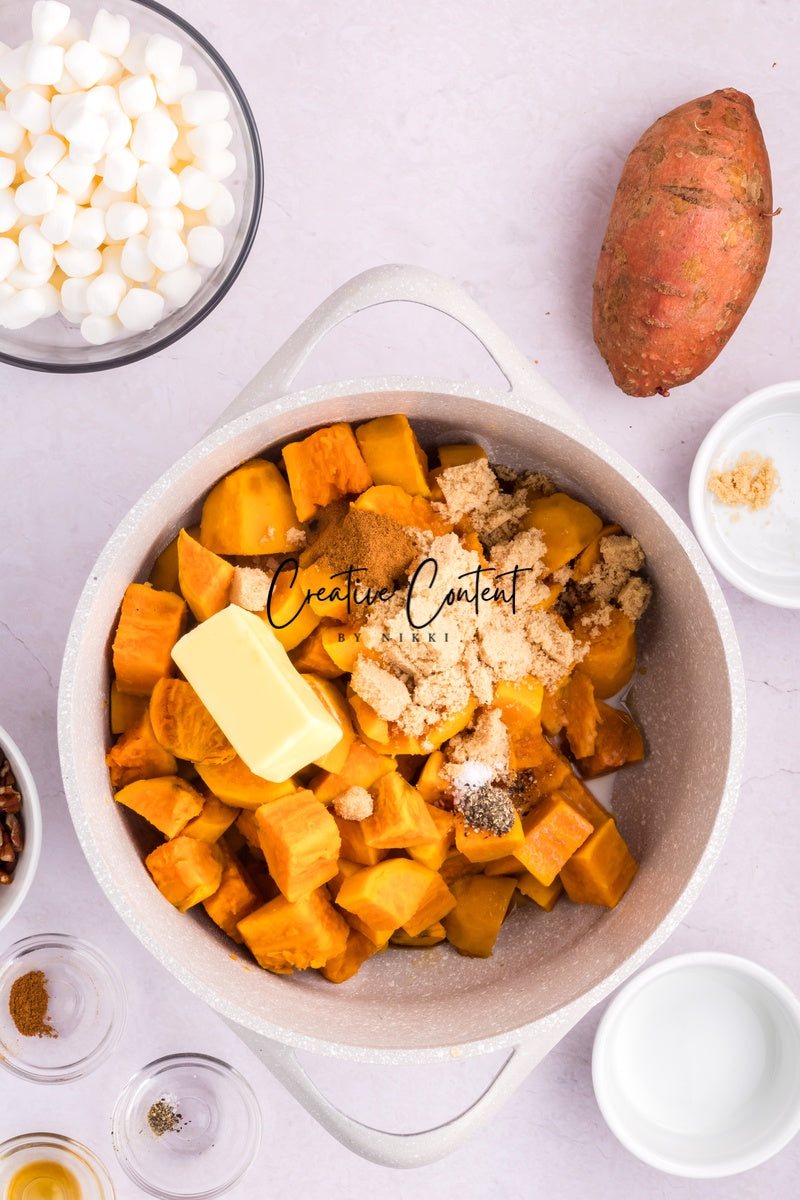 Sweet Potato Casserole With Marshmallows - 1 of 2