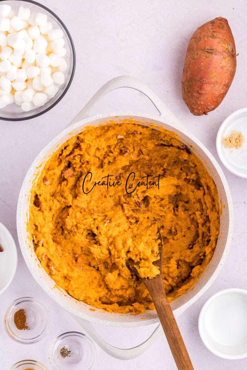 Sweet Potato Casserole With Marshmallows - 1 of 2