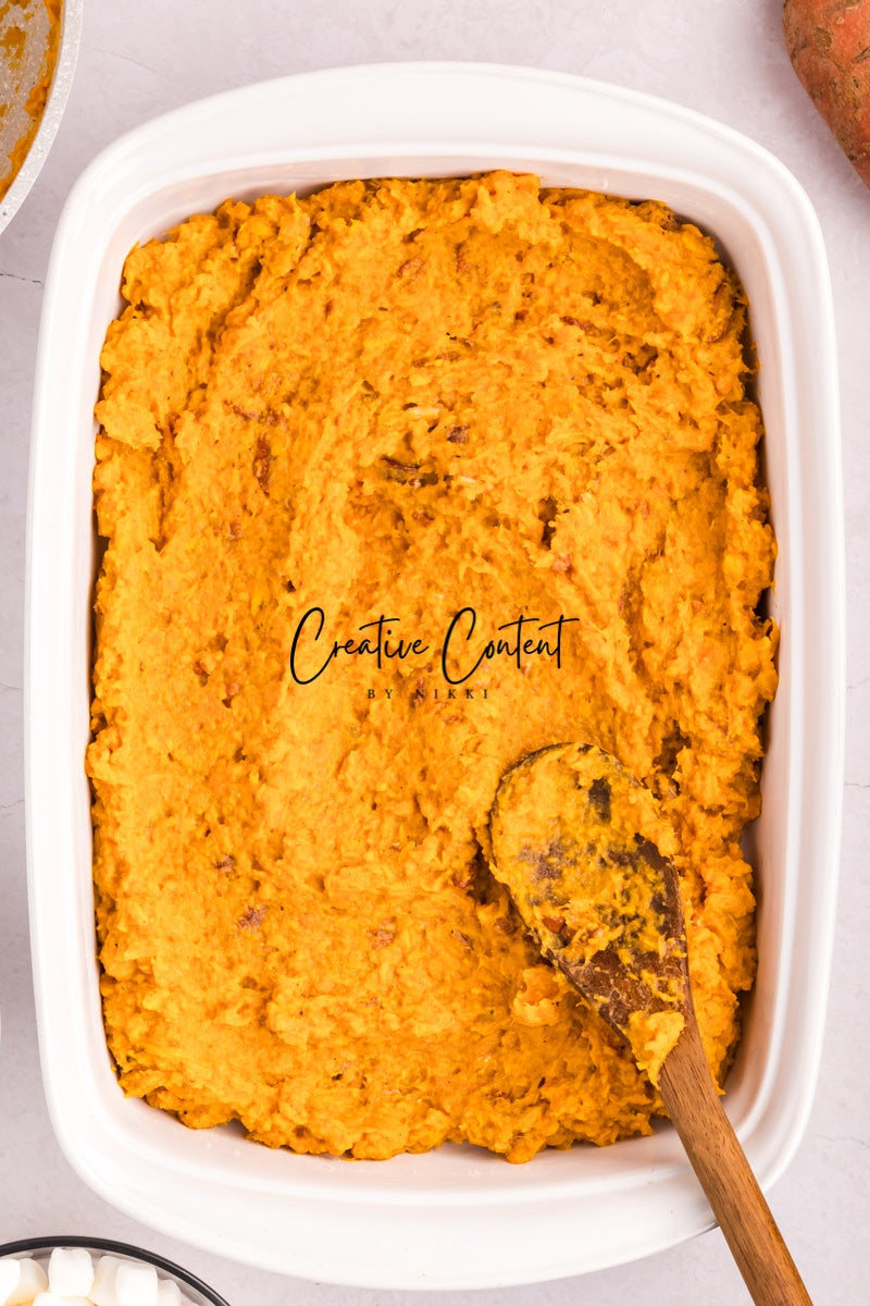 Sweet Potato Casserole With Marshmallows - 1 of 2