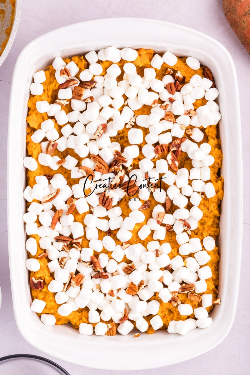Sweet Potato Casserole With Marshmallows - 1 of 2