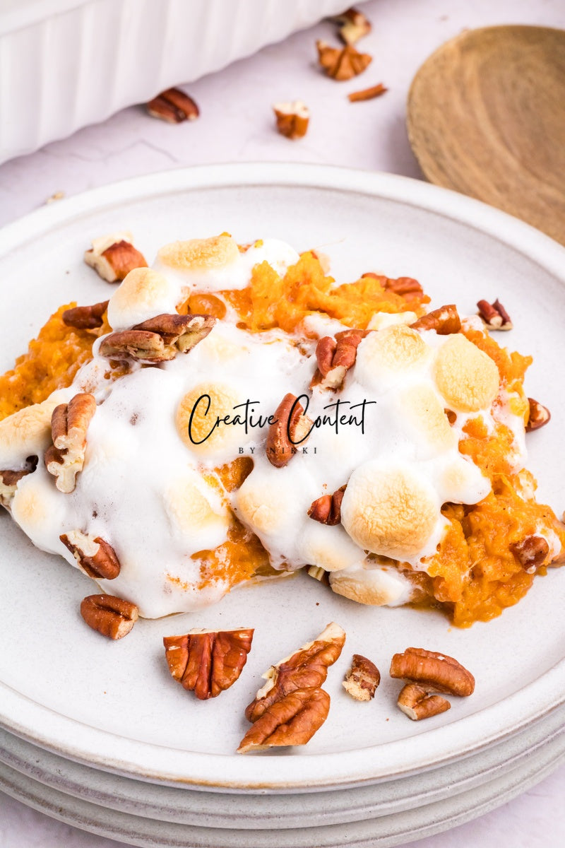 Sweet Potato Casserole With Marshmallows - 1 of 2