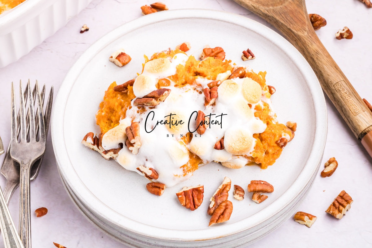 Sweet Potato Casserole With Marshmallows - 1 of 2