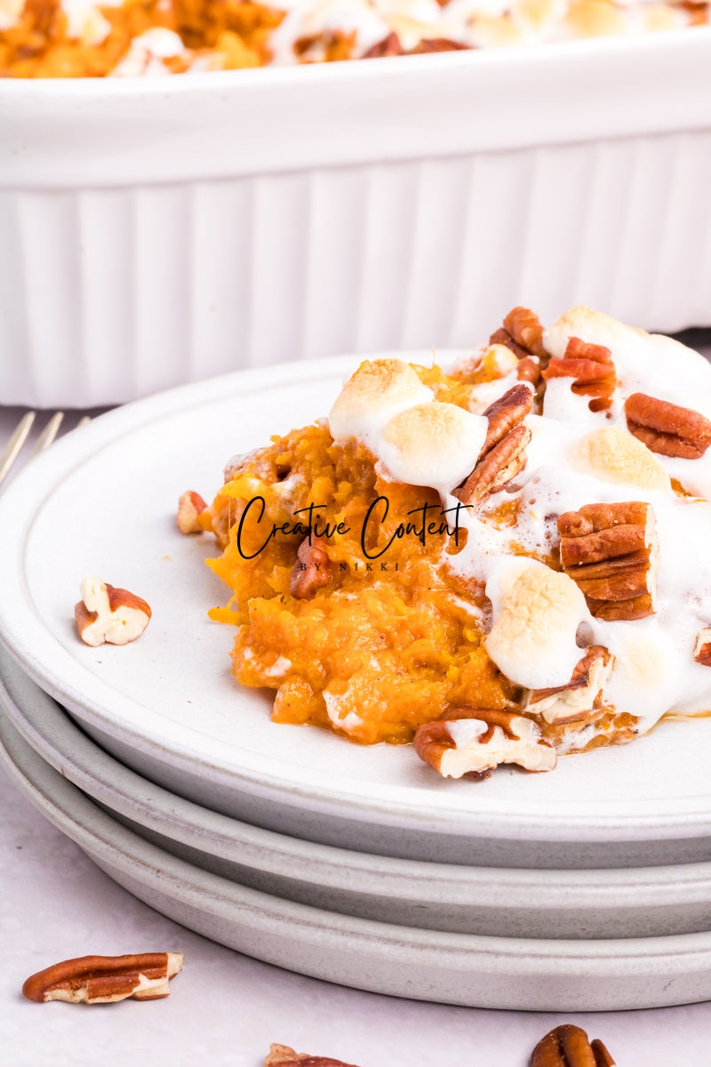 Sweet Potato Casserole With Marshmallows - 1 of 2
