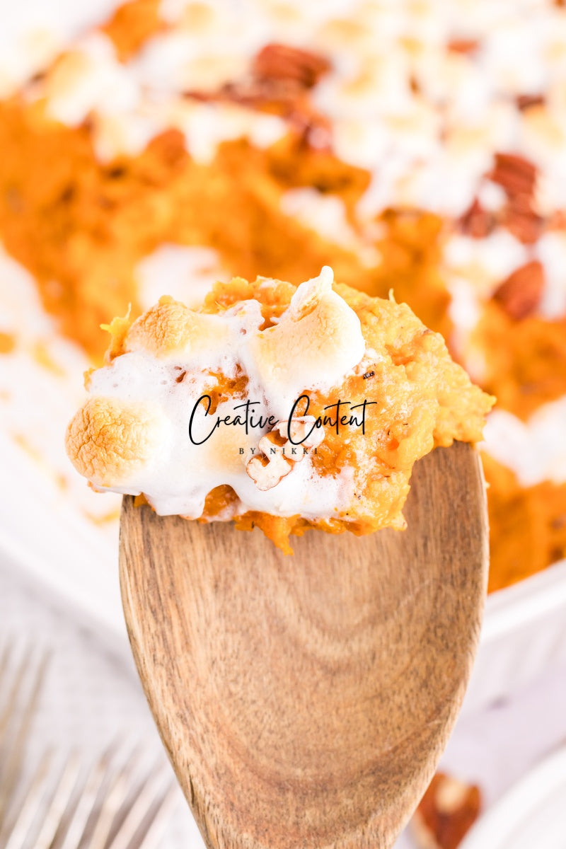 Sweet Potato Casserole With Marshmallows - 1 of 2