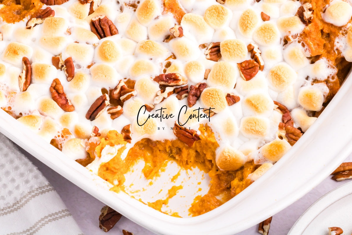 Sweet Potato Casserole With Marshmallows - 1 of 2