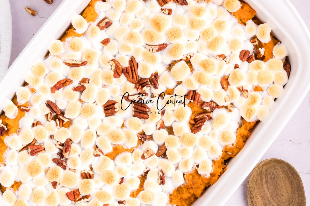 Sweet Potato Casserole With Marshmallows - 1 of 2
