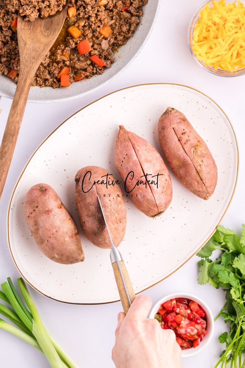 Taco Stuffed Sweet Potatoes - Exclusive