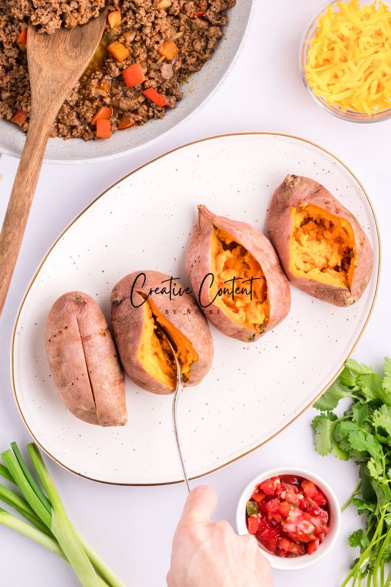 Taco Stuffed Sweet Potatoes - Exclusive