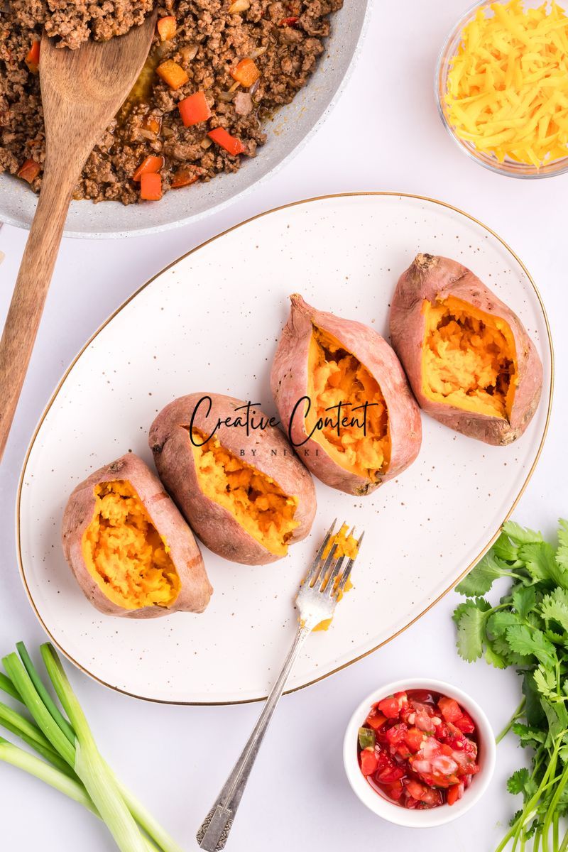 Taco Stuffed Sweet Potatoes - Exclusive