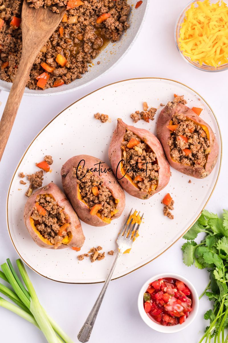 Taco Stuffed Sweet Potatoes - Exclusive