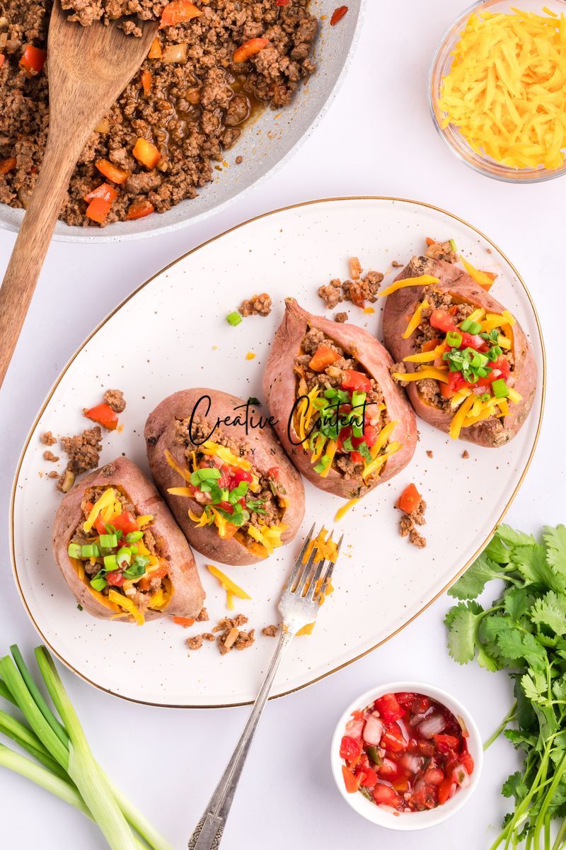 Taco Stuffed Sweet Potatoes - Exclusive