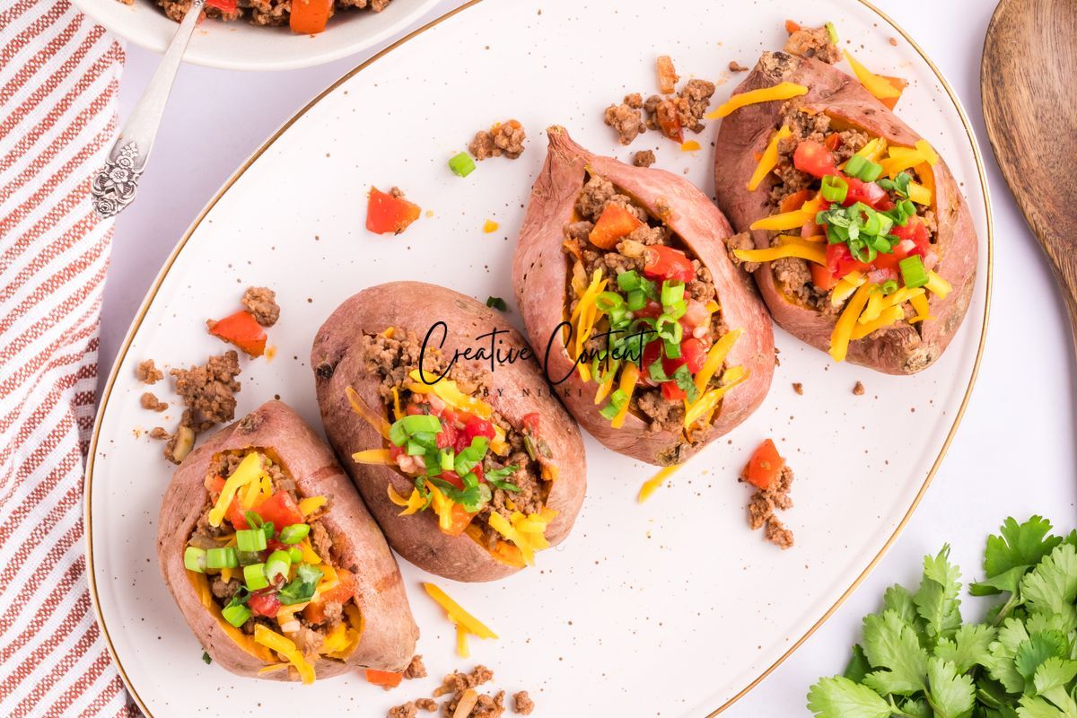 Taco Stuffed Sweet Potatoes - Exclusive