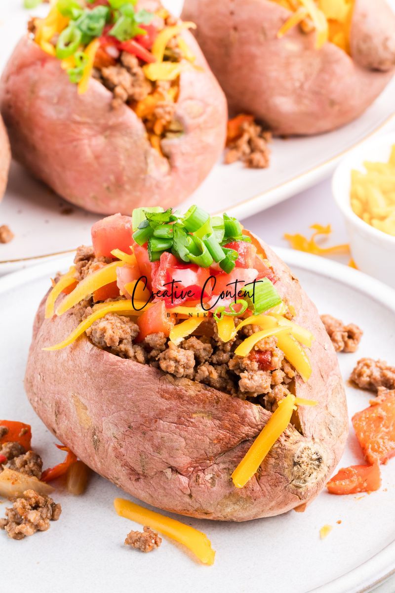 Taco Stuffed Sweet Potatoes - Exclusive