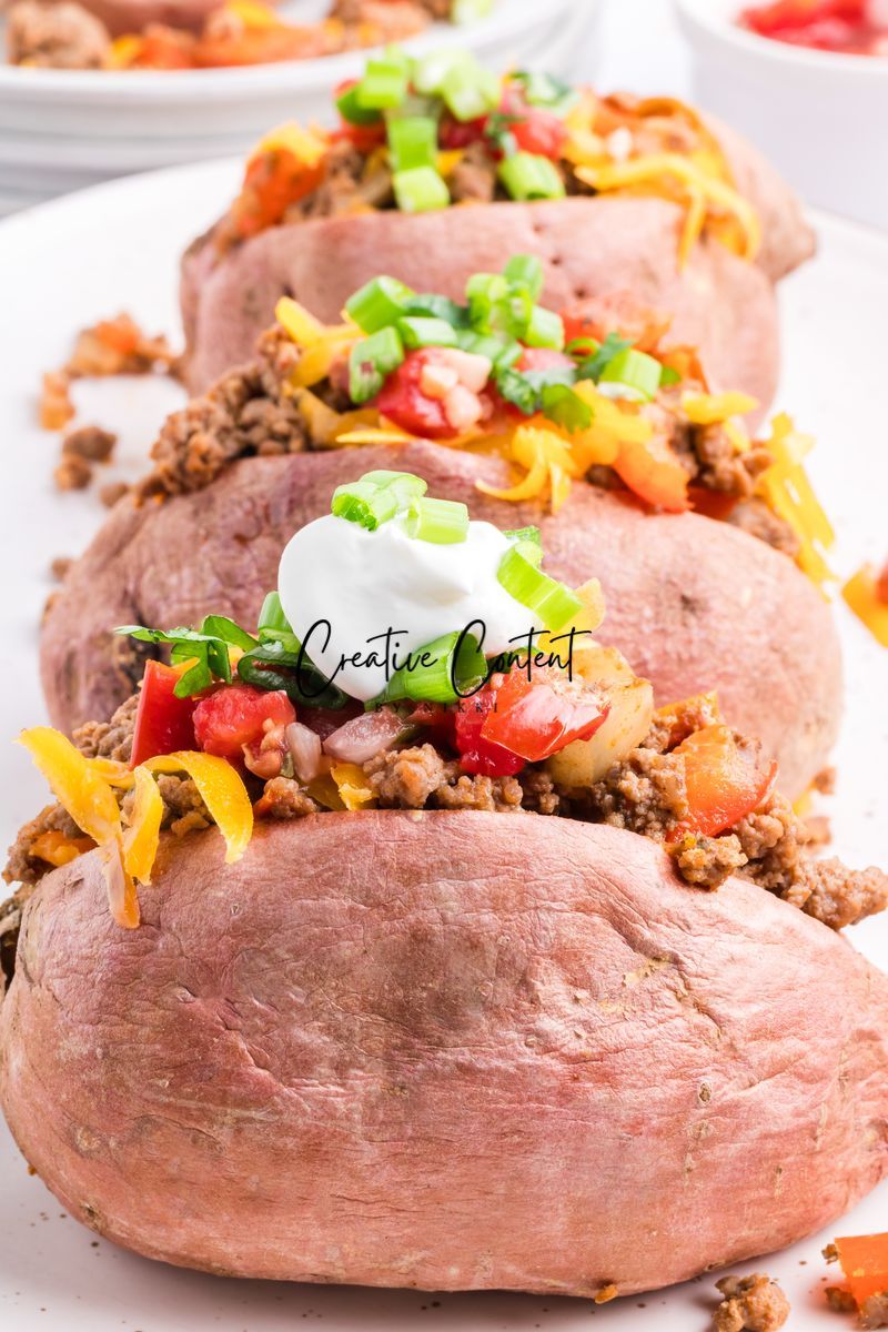 Taco Stuffed Sweet Potatoes - Exclusive