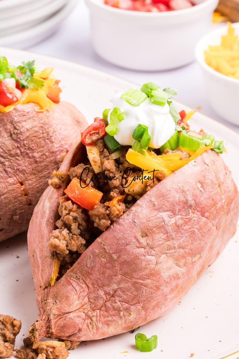 Taco Stuffed Sweet Potatoes - Exclusive