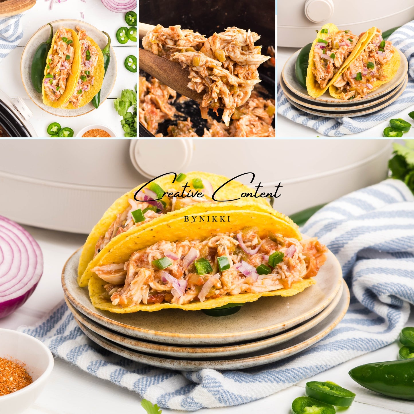 Slow Cooker Shredded Taco Chicken - Set 2 of 2