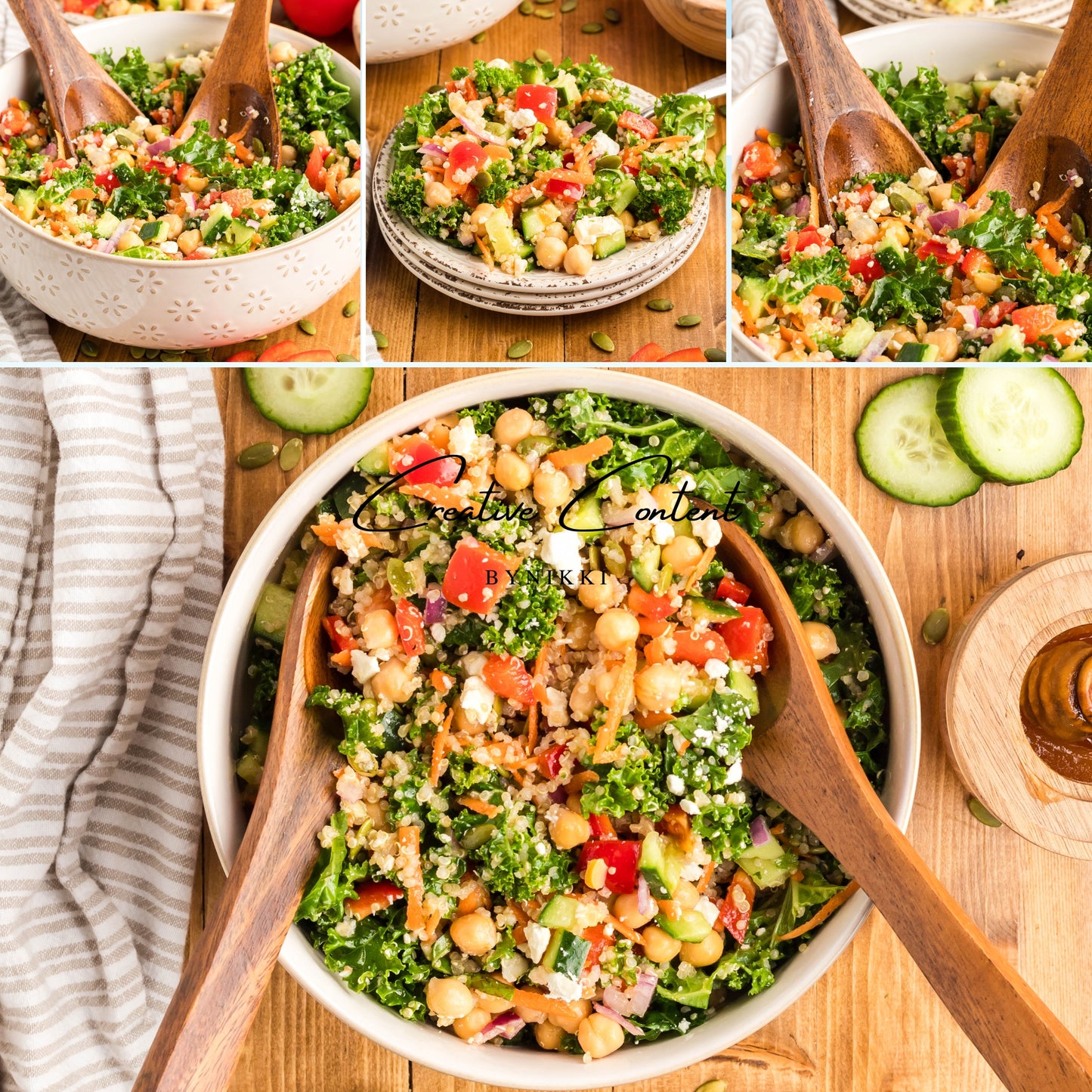 Chickpea Kale Salad - Set 2 of 2