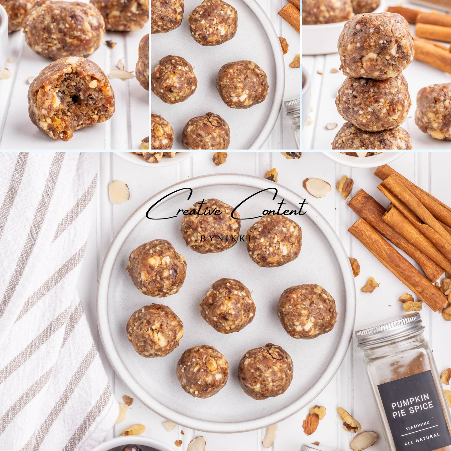 No Bake Pumpkin Pie Energy Balls - Set 2 of 2