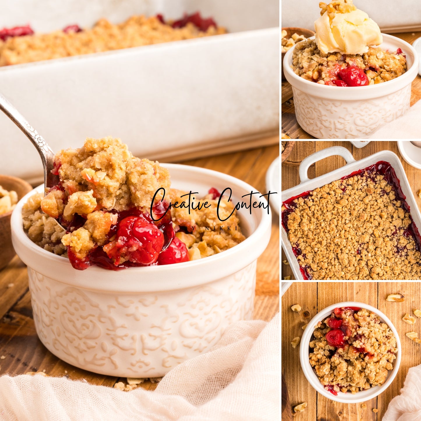 Easy Cherry Crumble- Set 2 of 2