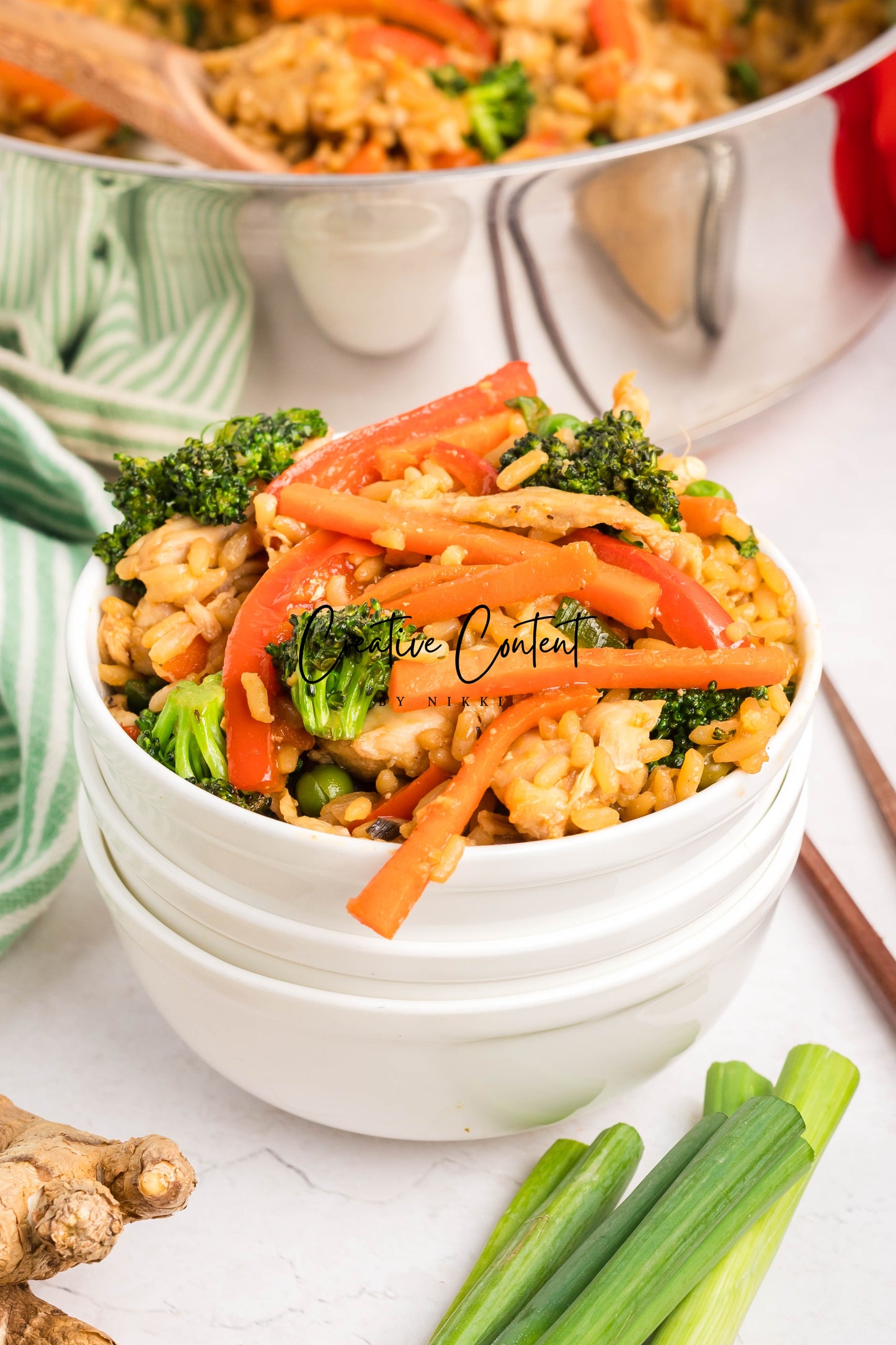 Easy One Pot Teriyaki Chicken and Rice Bowl - Set 1 of 2