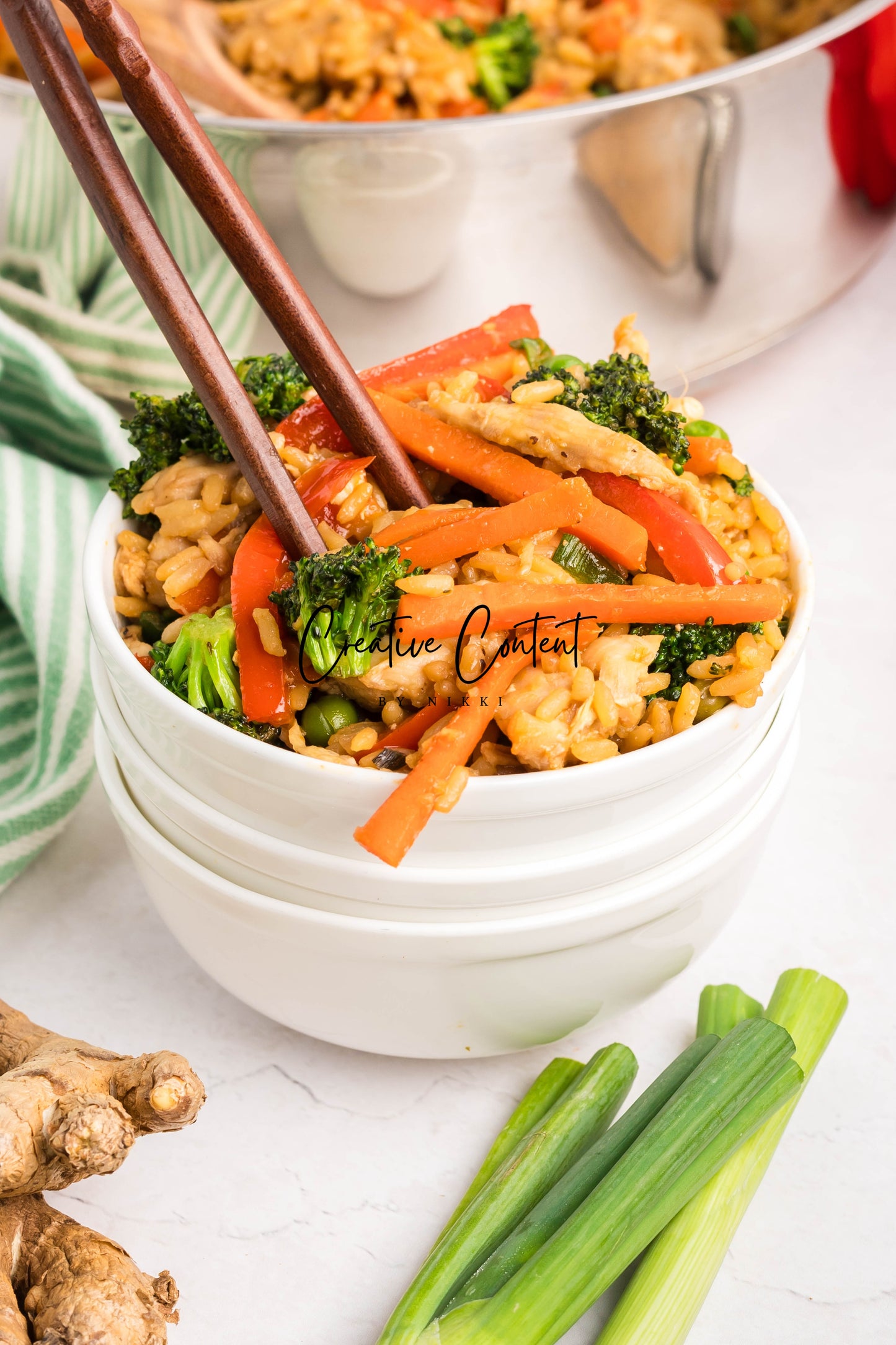 Easy One Pot Teriyaki Chicken and Rice Bowl - Set 1 of 2