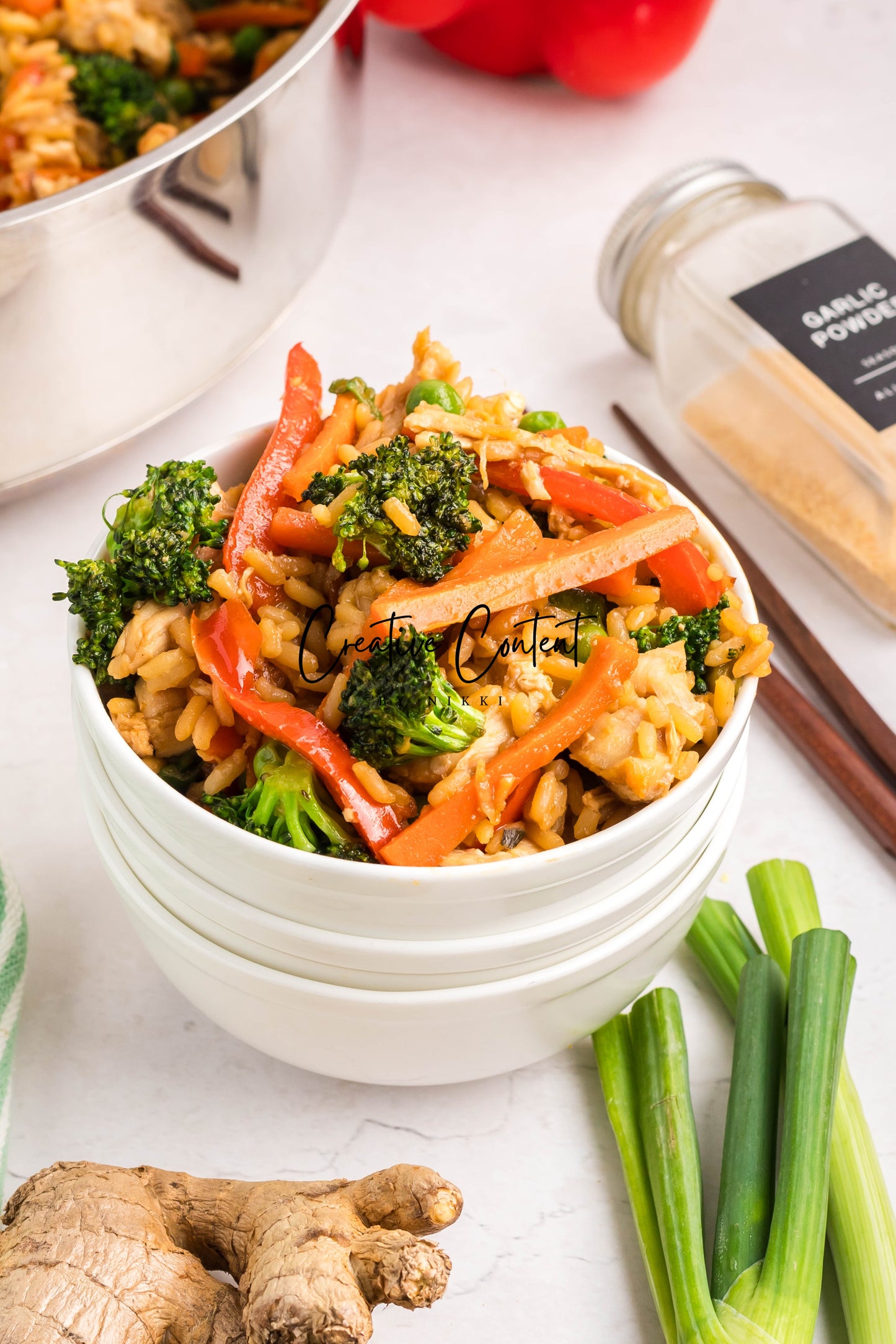 Easy One Pot Teriyaki Chicken and Rice Bowl - Set 1 of 2