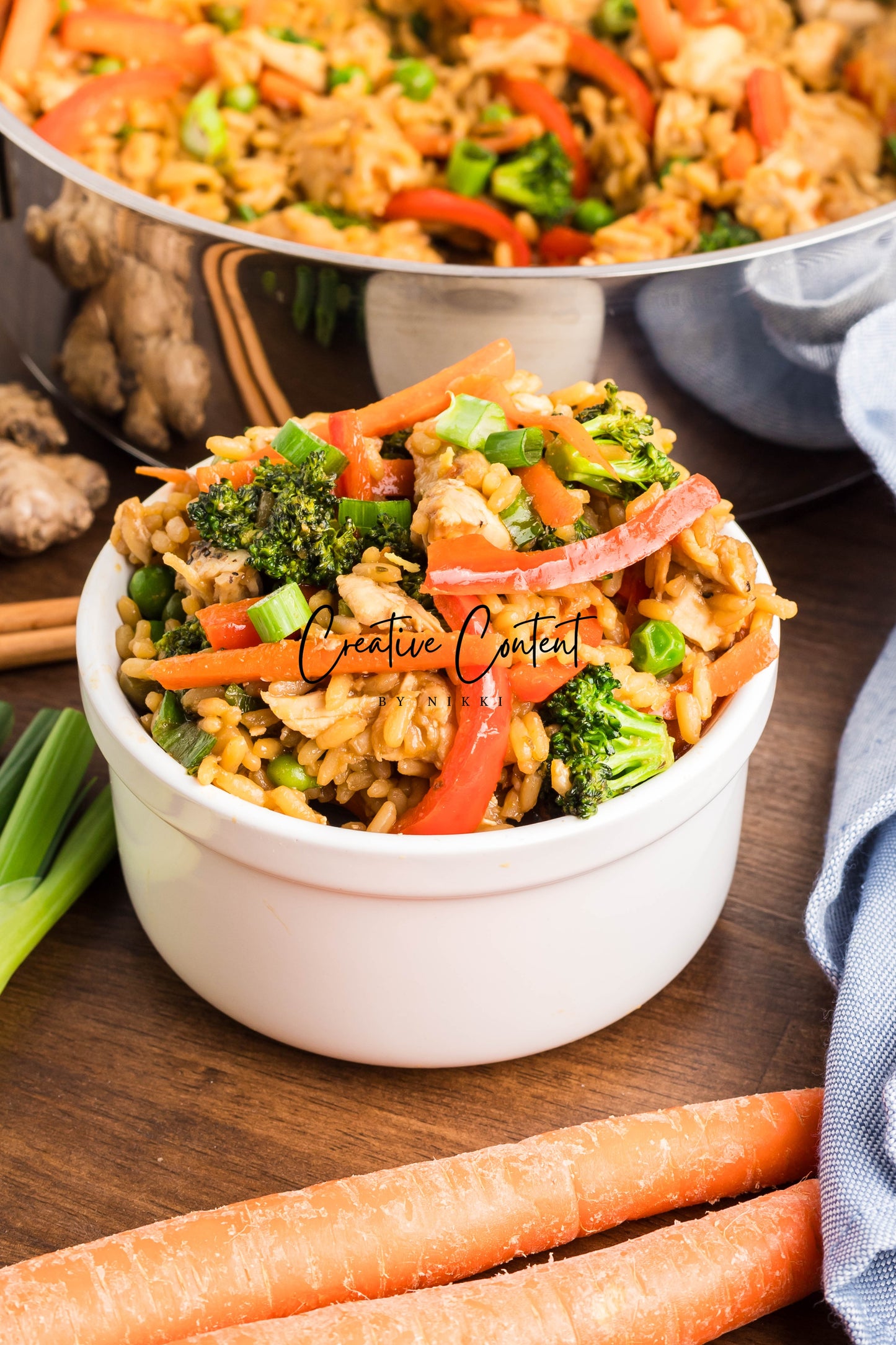 Easy One Pot Teriyaki Chicken and Rice Bowl - Set 2 of 2