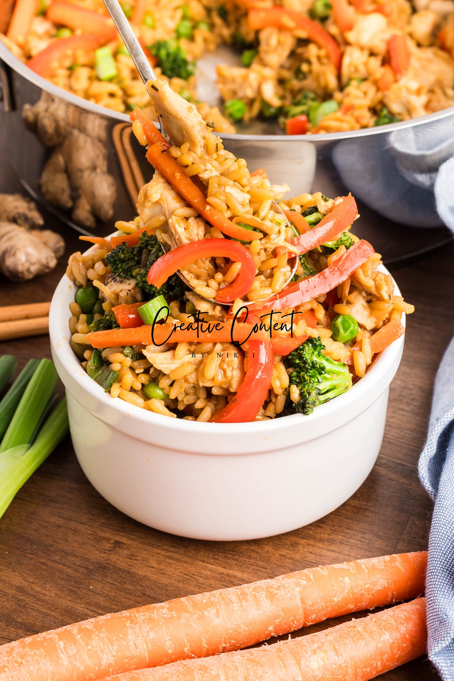 Easy One Pot Teriyaki Chicken and Rice Bowl - Set 2 of 2