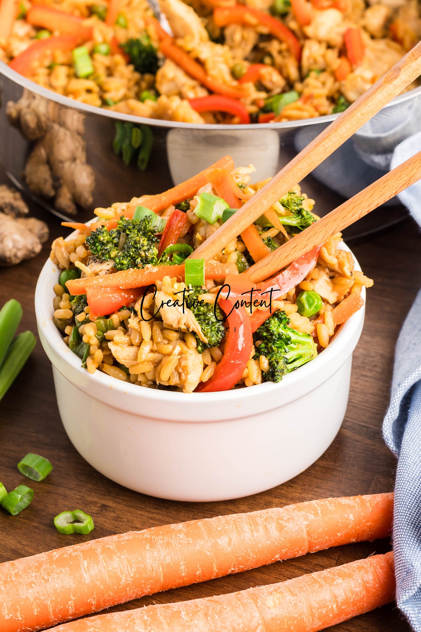 Easy One Pot Teriyaki Chicken and Rice Bowl - Set 2 of 2