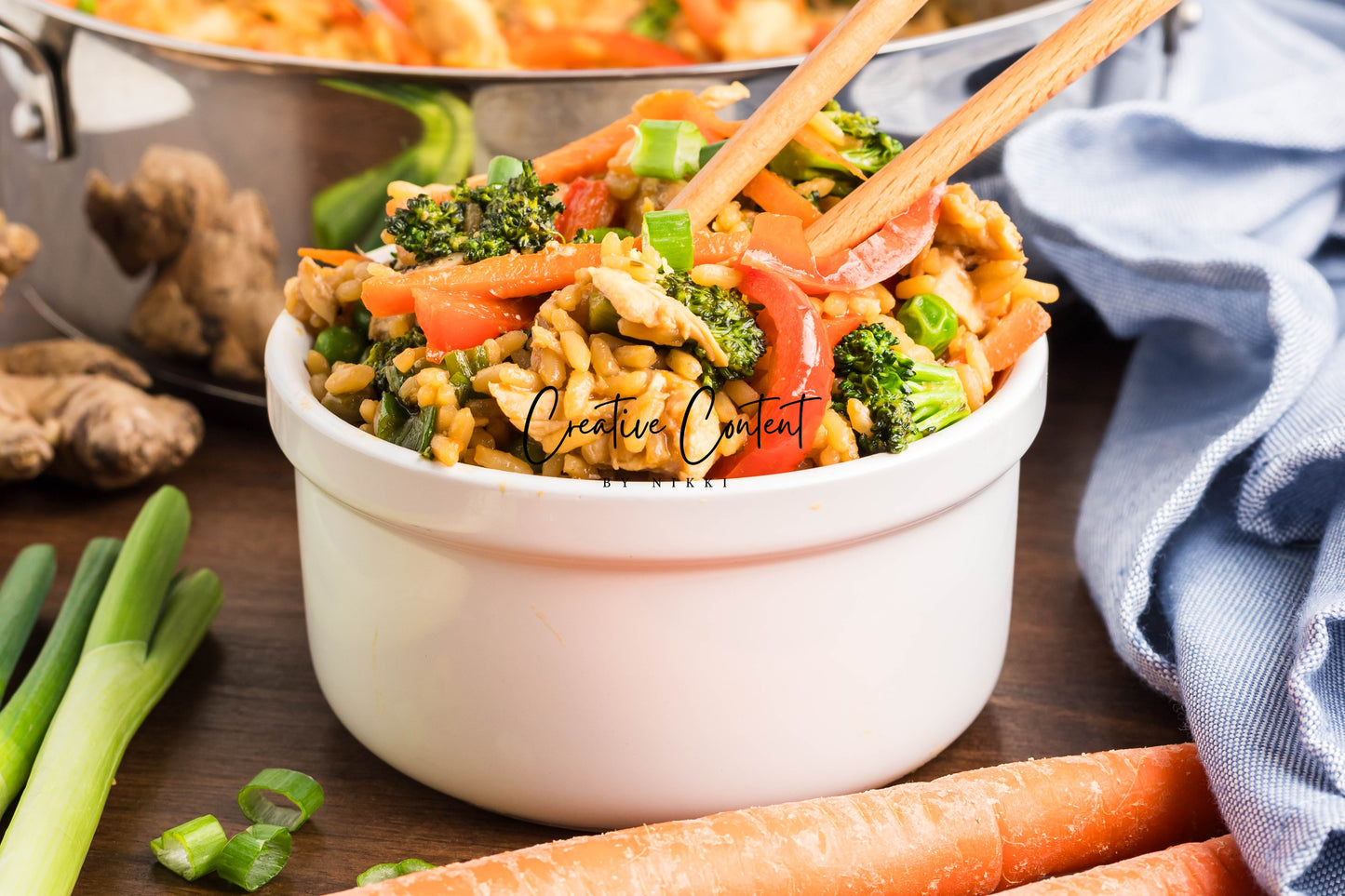 Easy One Pot Teriyaki Chicken and Rice Bowl - Set 2 of 2