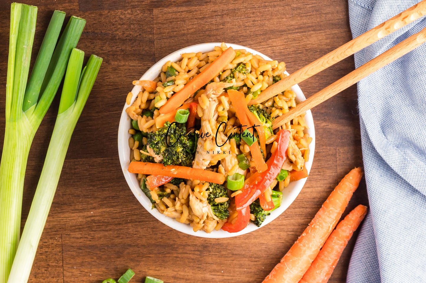Easy One Pot Teriyaki Chicken and Rice Bowl - Set 2 of 2