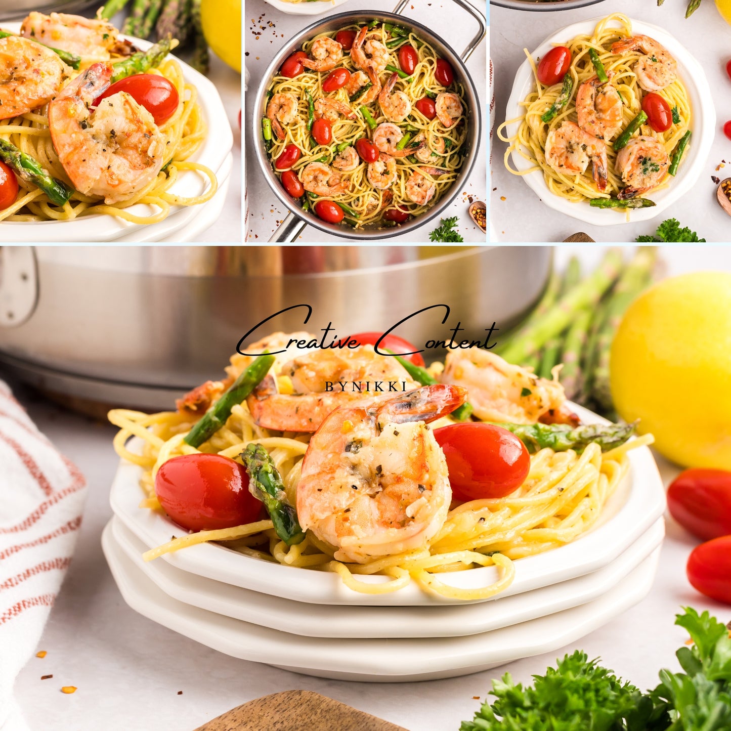 Garlic Shrimp Pasta - Set 1 of 2
