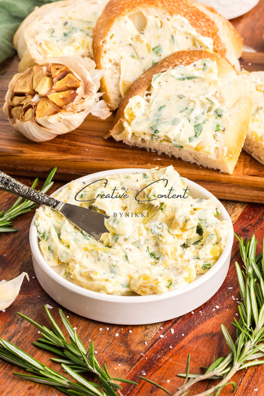 Roasted Garlic + Roasted Garlic With Butter - Set 2 of 2