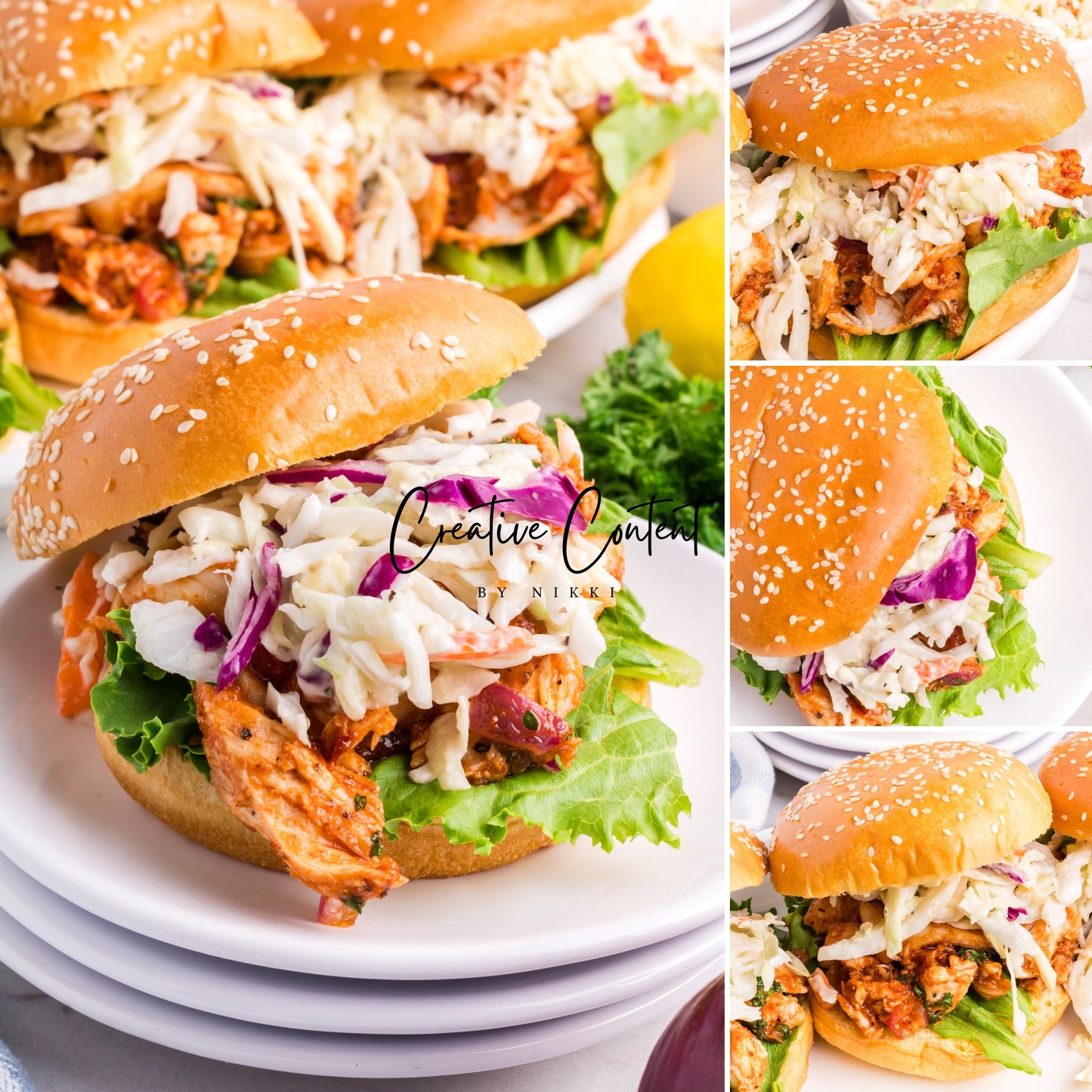 Barbecue Chicken Sandwiches + Homemade Coleslaw - Exclusive