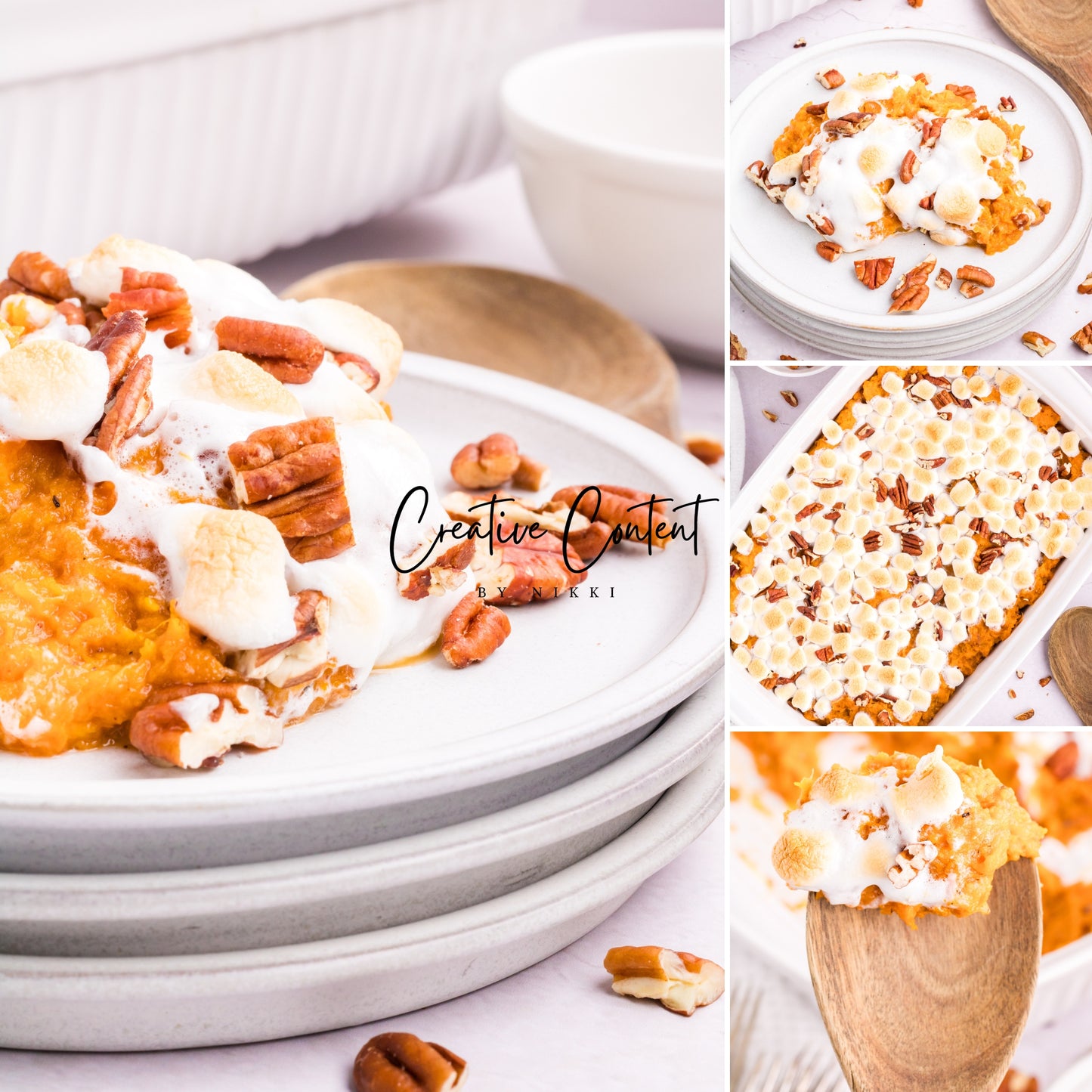 Sweet Potato Casserole With Marshmallows - 1 of 2