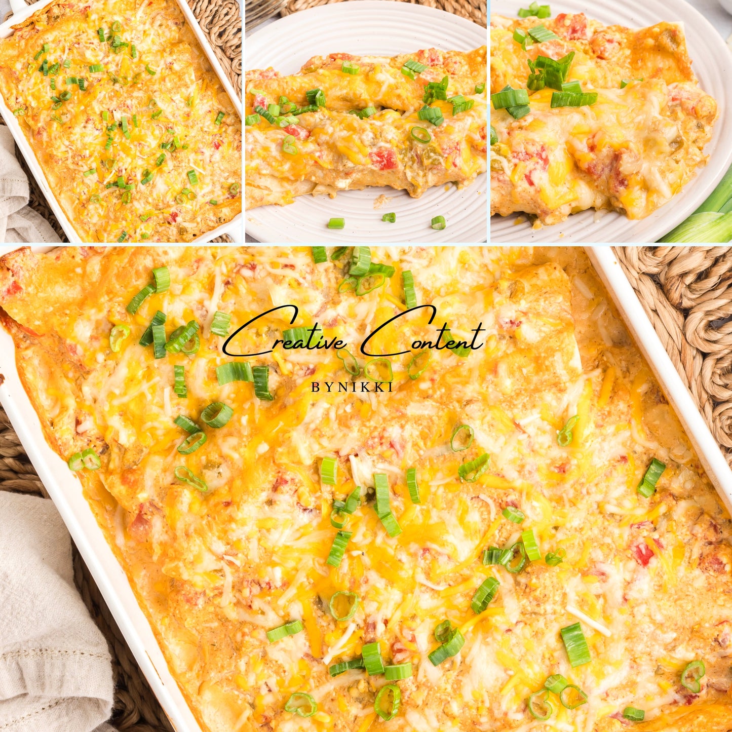 Cream Cheese Chicken Enchiladas   - Exclusive
