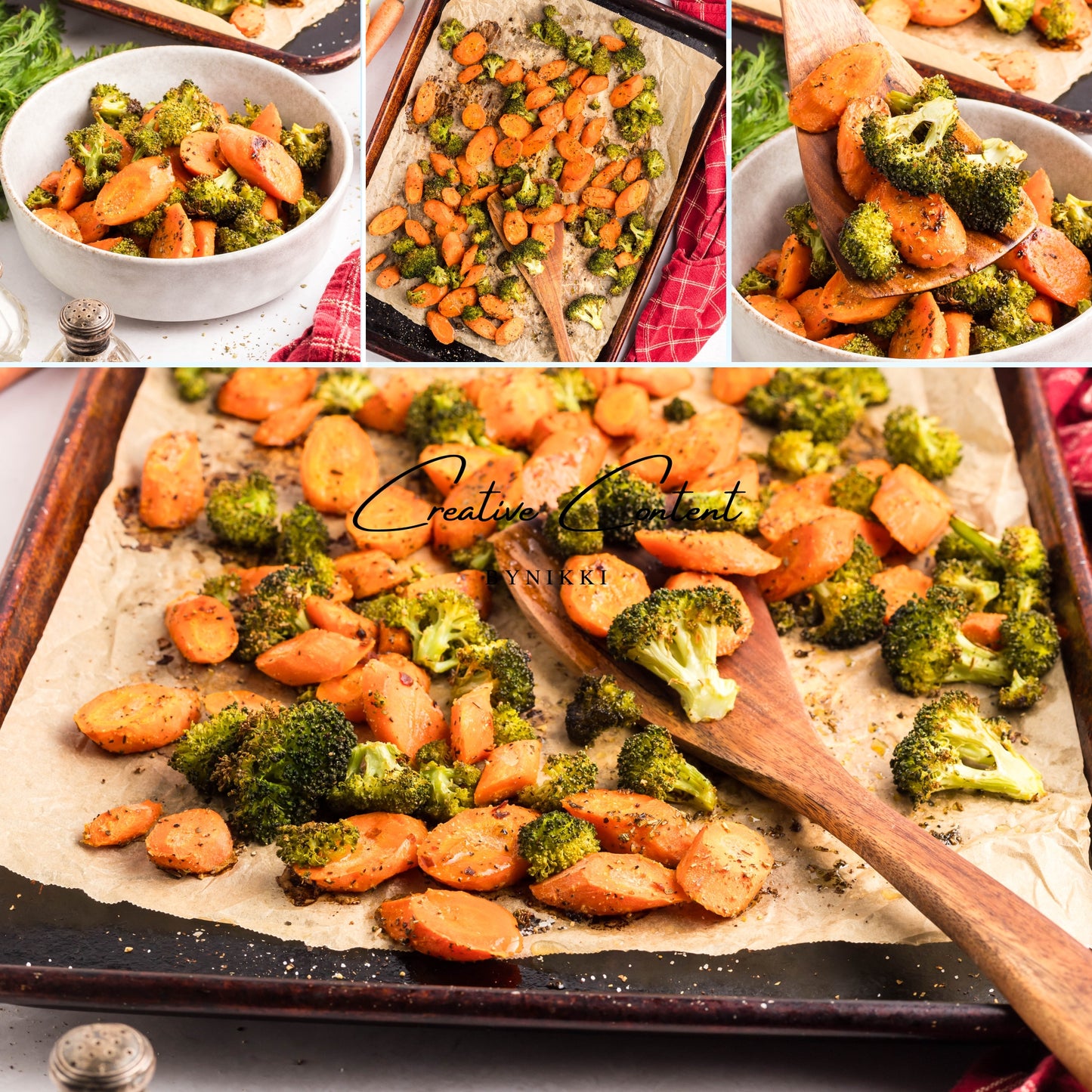 Roasted Broccoli and Carrots - Set 1 of 2