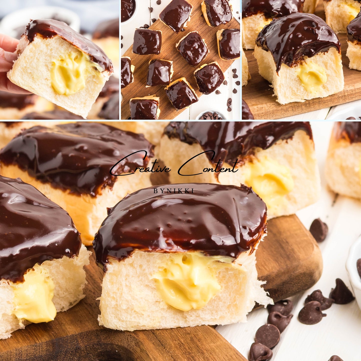 Boston Cream Pie Hawaiian Rolls -  Exclusive