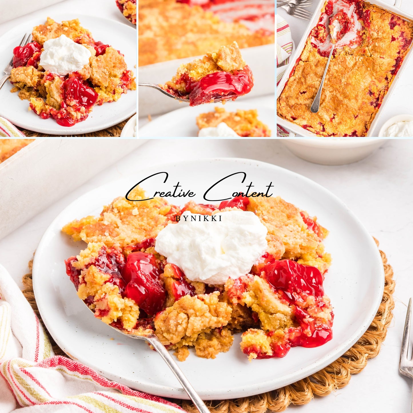 Strawberry Rhubarb Dump Cake  -  Exclusive