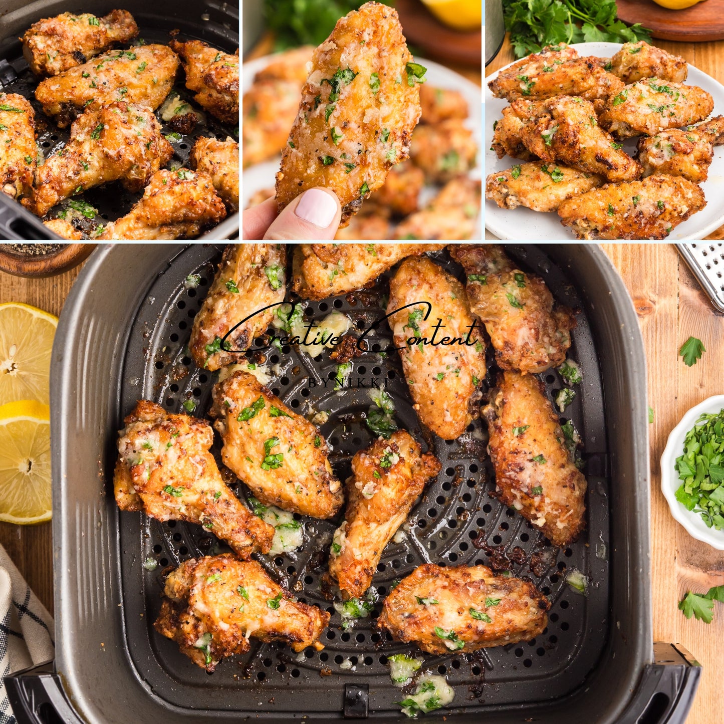 Air Fryer Garlic Parmesan Chicken Wings - Exclusive
