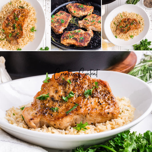 Pan Seared Pork Chops - Set 1 of 2