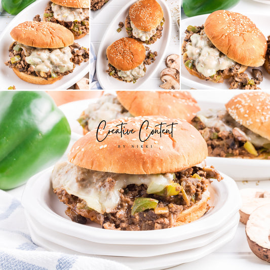 Cheesesteak Sloppy Joes   -  Set 2 of 3