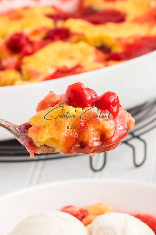 7up Cherry Cobbler Dump Cake -  Exclusive