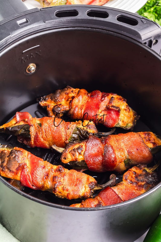 Air Fryer Bacon Wrapped Jalapeno Poppers - Set 1 of 3
