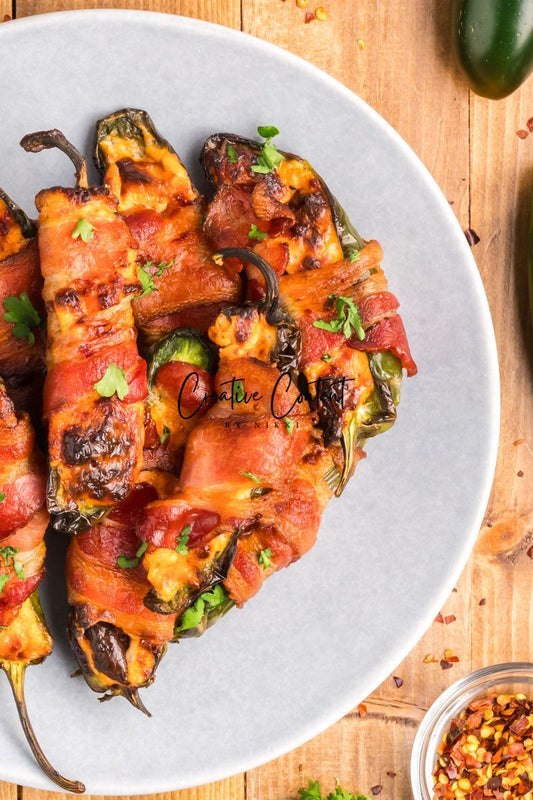 Air Fryer Bacon Wrapped Jalapeno Poppers - Set 3 of 3
