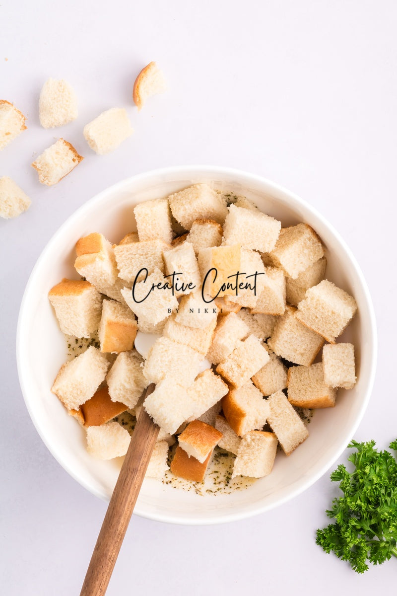 Air Fryer Croutons - (30 hero shots)