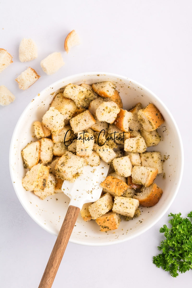 Air Fryer Croutons - (30 hero shots)
