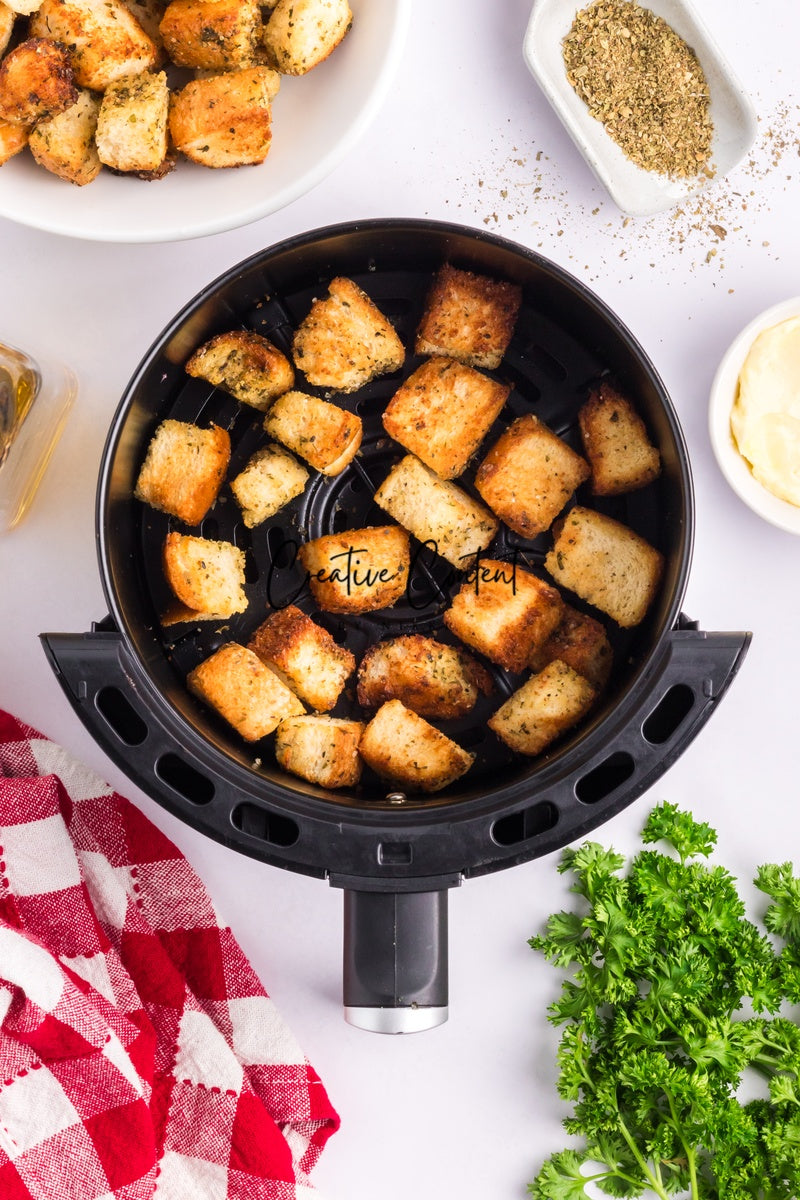Air Fryer Croutons - (30 hero shots)